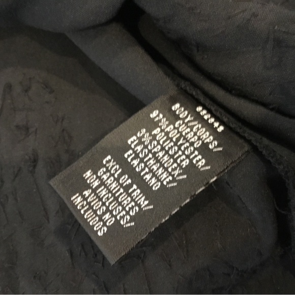 JS Collections Jewelled Satiny Black Skirt, heavily embellished along hem. - Picture 8 of 8